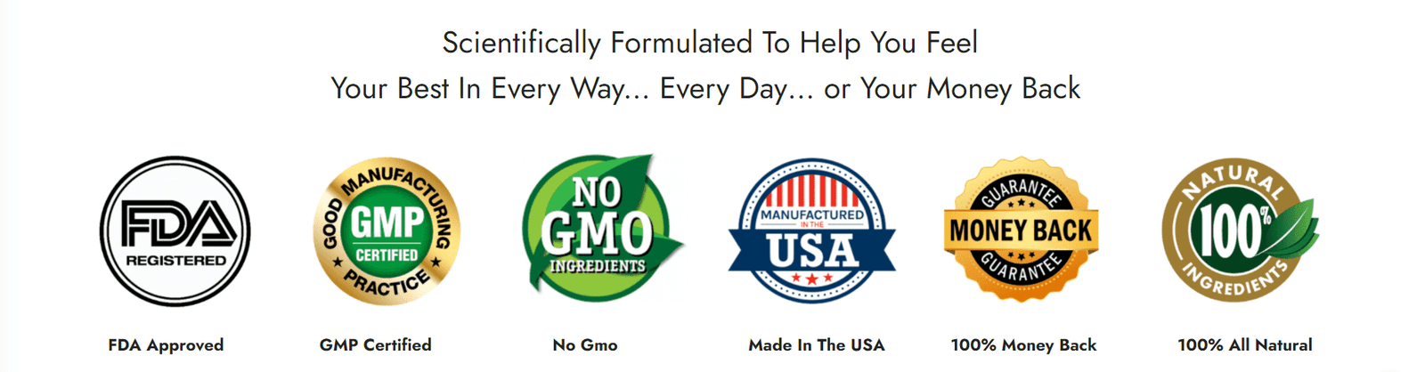 fda approved-gmp certified-no gmo-made in the usa-100% money back-100% allnatural